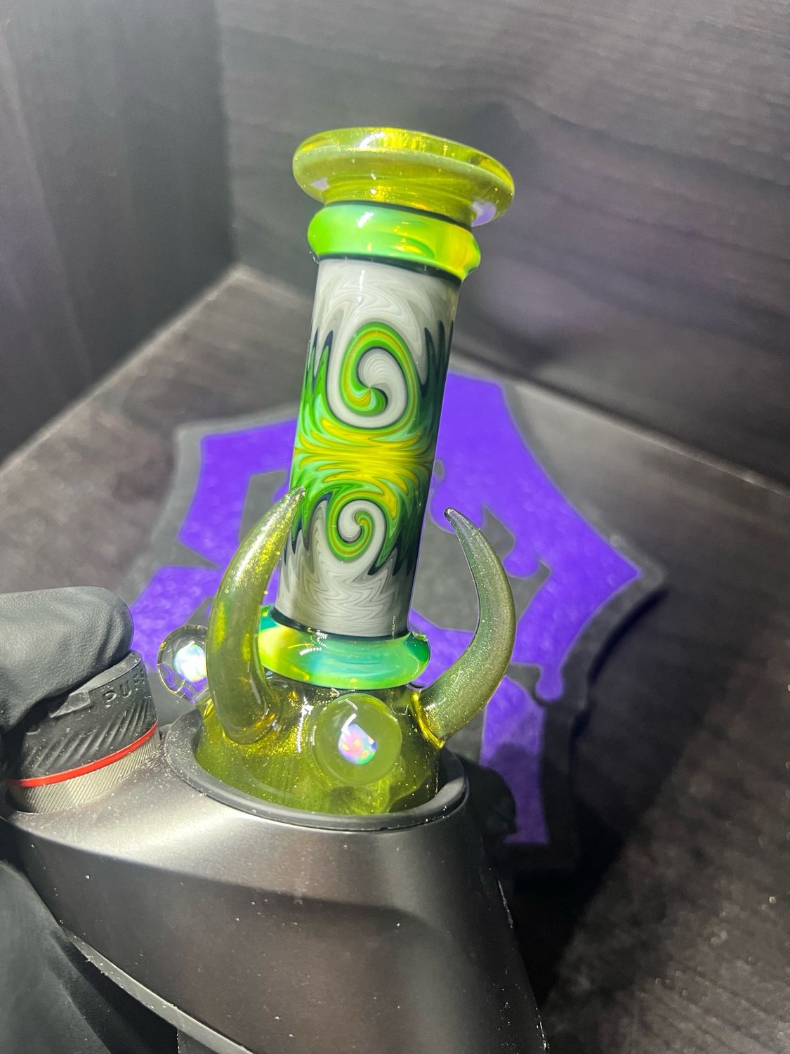 Moonboot710 X The Glass Mechanic UV Wig Wag Puffco Dry Attachment