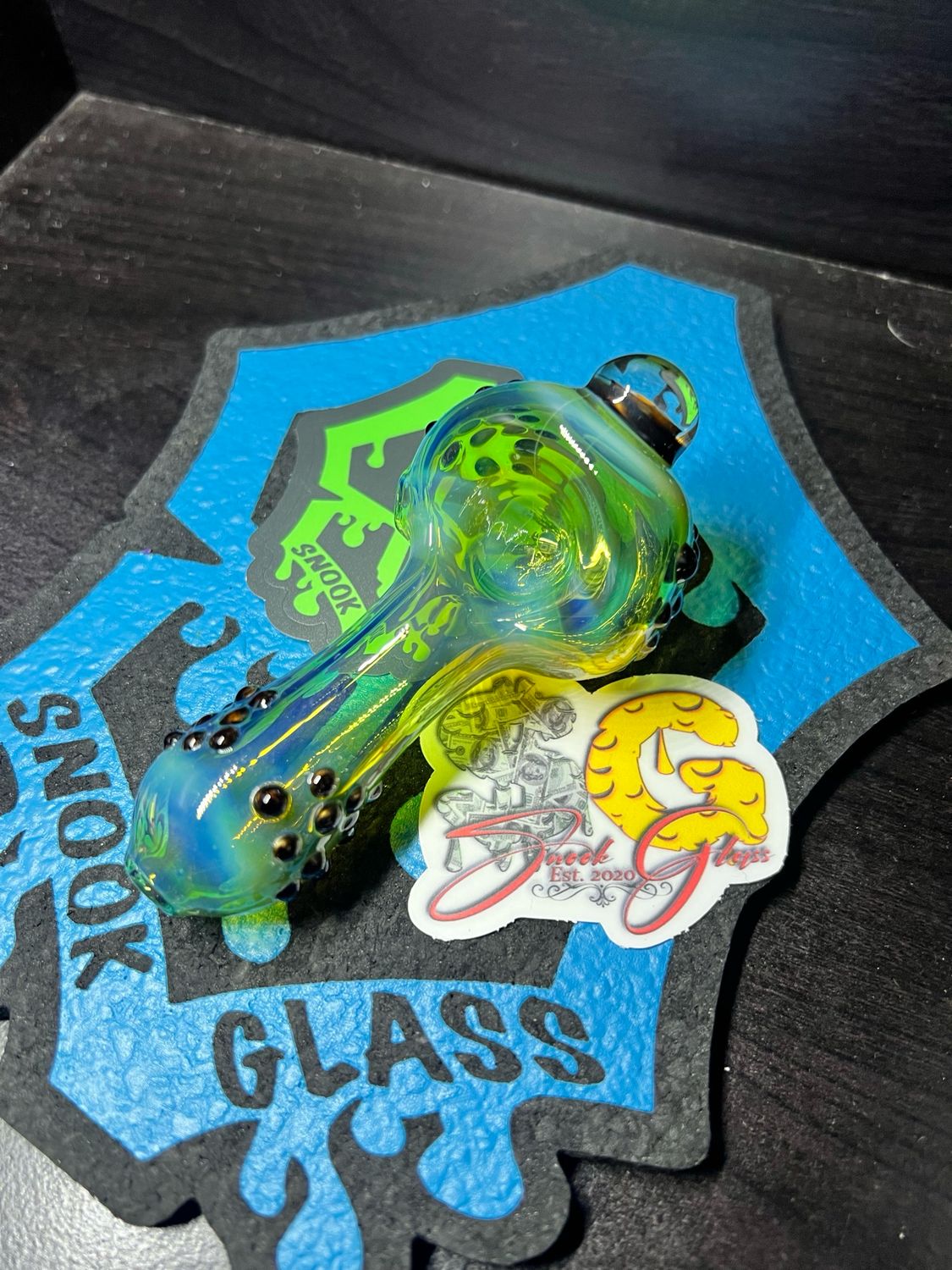 Snook Glass Spoon With Millie Accent