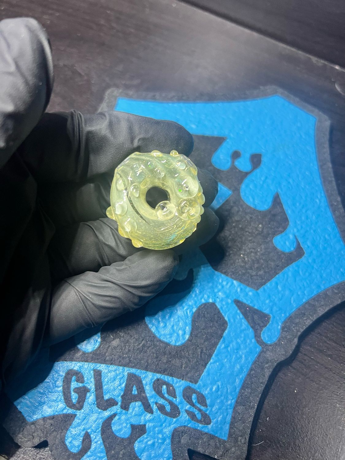 Snook Glass UV Hollow Doughnut Pendant