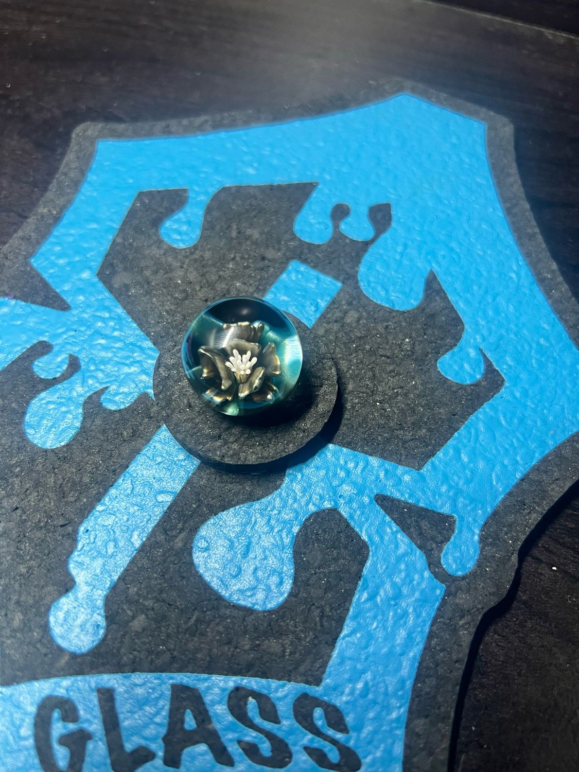 Snook Glass Electrum Marble 24mm