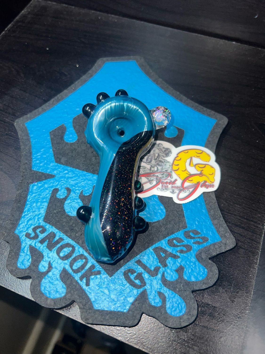 Summer series offering #19. Up for grabs is this crushed opal and neptunium piece. I topped this one off with a tumbled opal encased with crushed opal and neptunium accents.