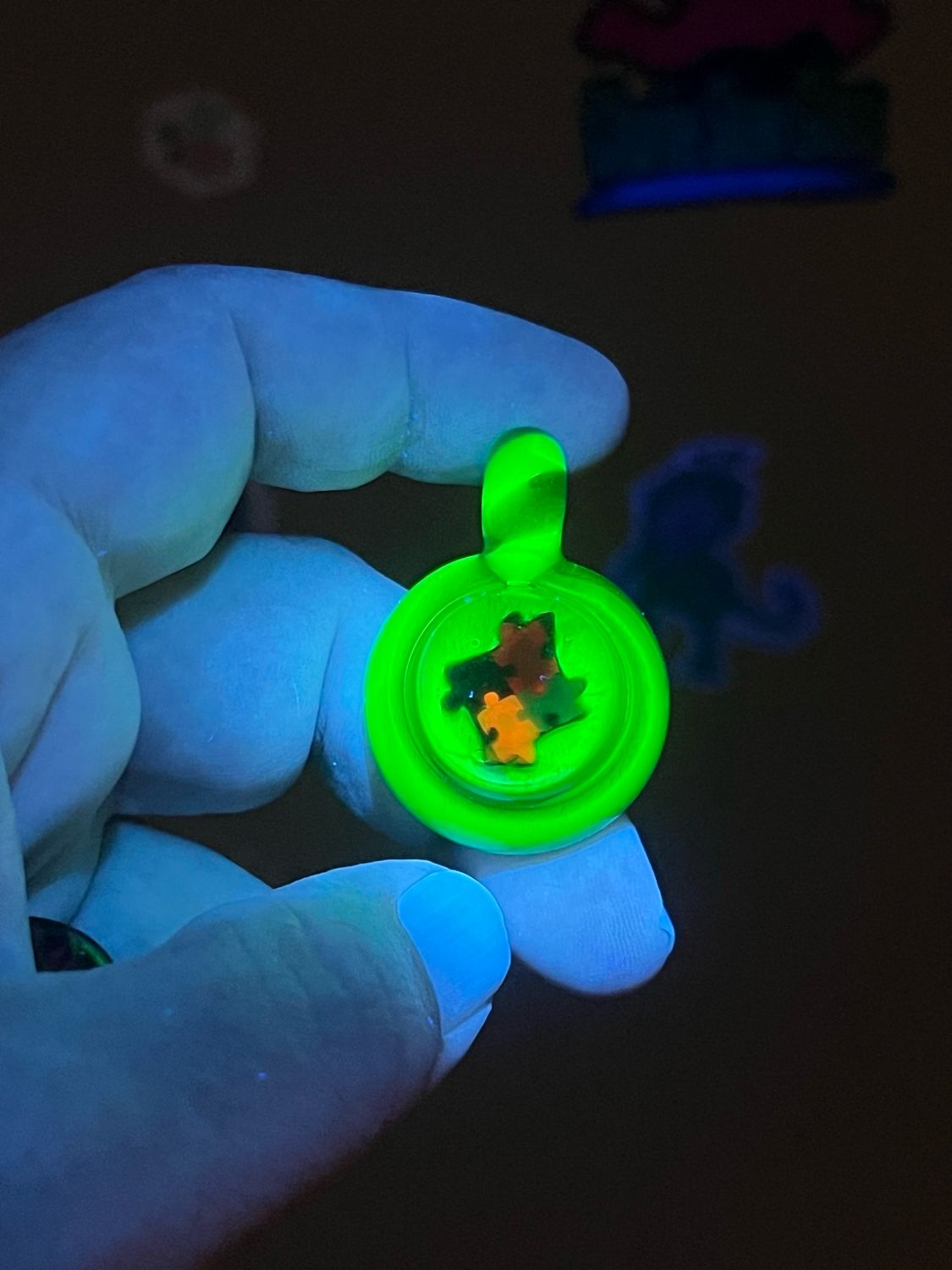 Summer Series Offering #48. Autism Awareness Pendant