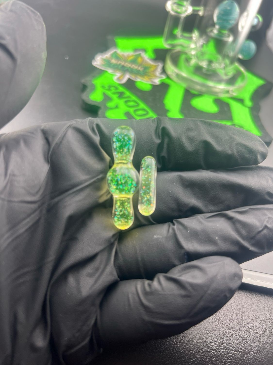 Ion Crushed Opal Drip Tip Cap And Pillar