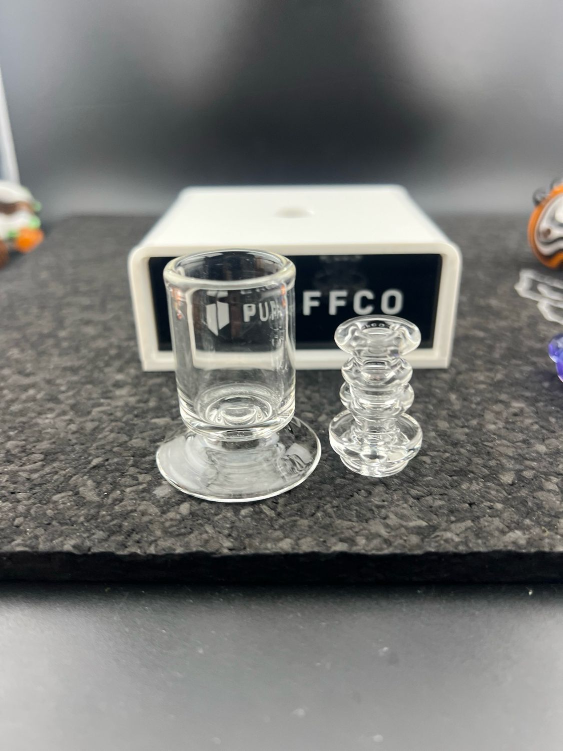 Charlie Shaw Puffco Pivot Mouthpiece and stand