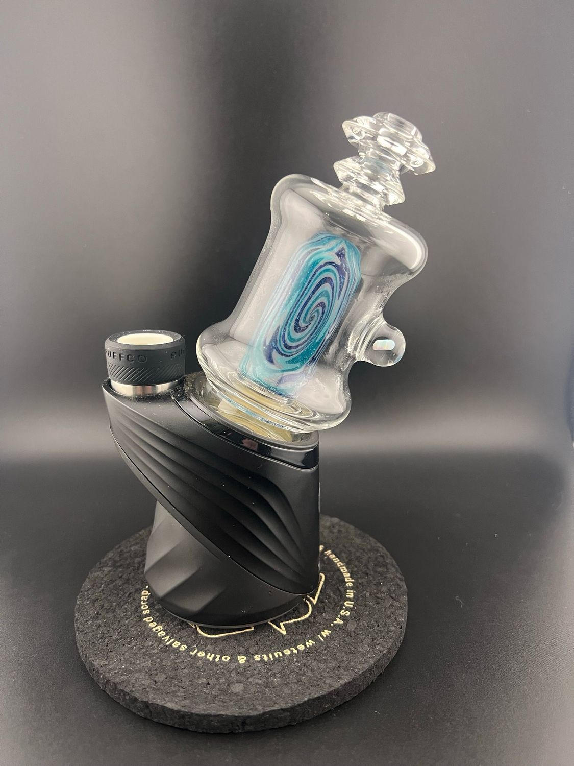 Moonboot710 Dichroic 3 Hole Chugger With Opal Accent