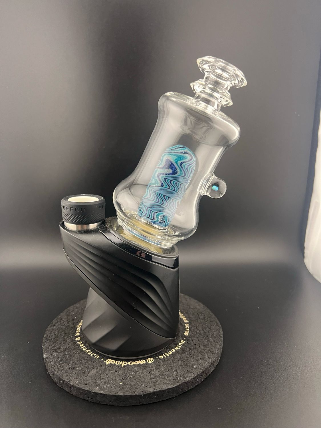 Moonboot710 Dichroic 3 Hole Chugger With Opal Accent