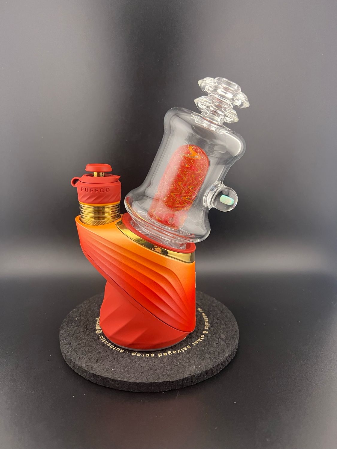 Moonboot710 Dichroic 3 Hole Chugger With Opal Accent