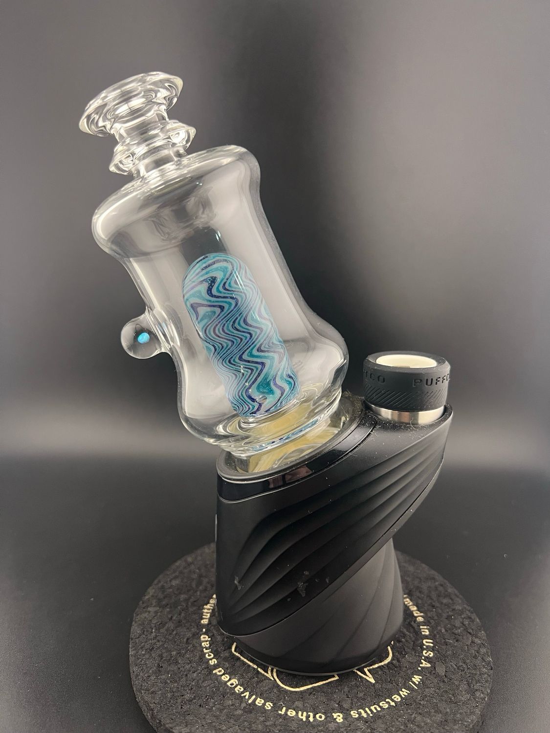 Moonboot710 Dichroic 3 Hole Chugger With Opal Accent