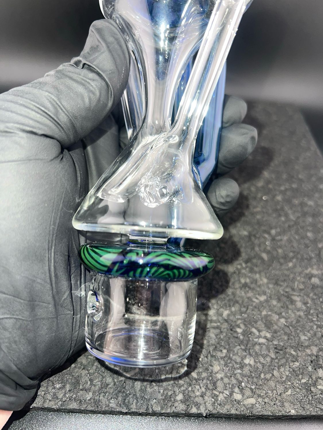 Sandalz Glass Double Uptake Recycler. Dr. Dabber Switch 2 Attachment (laser Fume Tech.