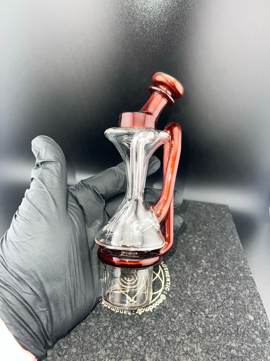 Sandalz Glass Double Uptake Recycler. Dr. Dabber Switch 2 Attachment