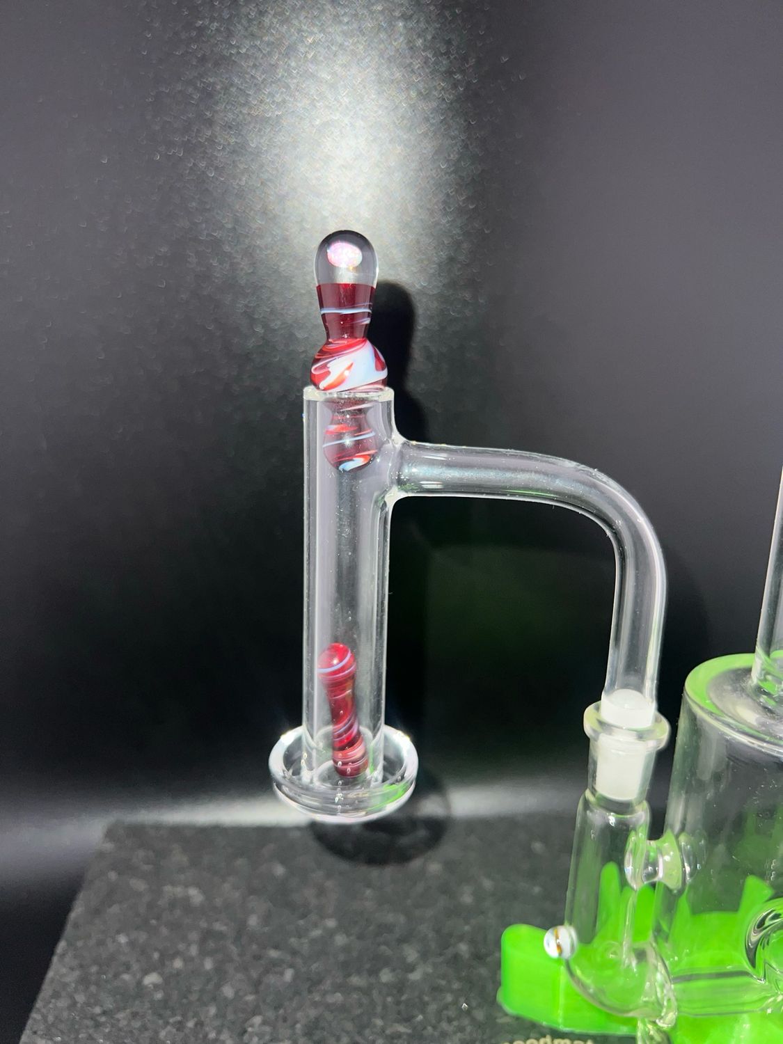 Snook Glass Opal Drip Tip Set With Two Pillars