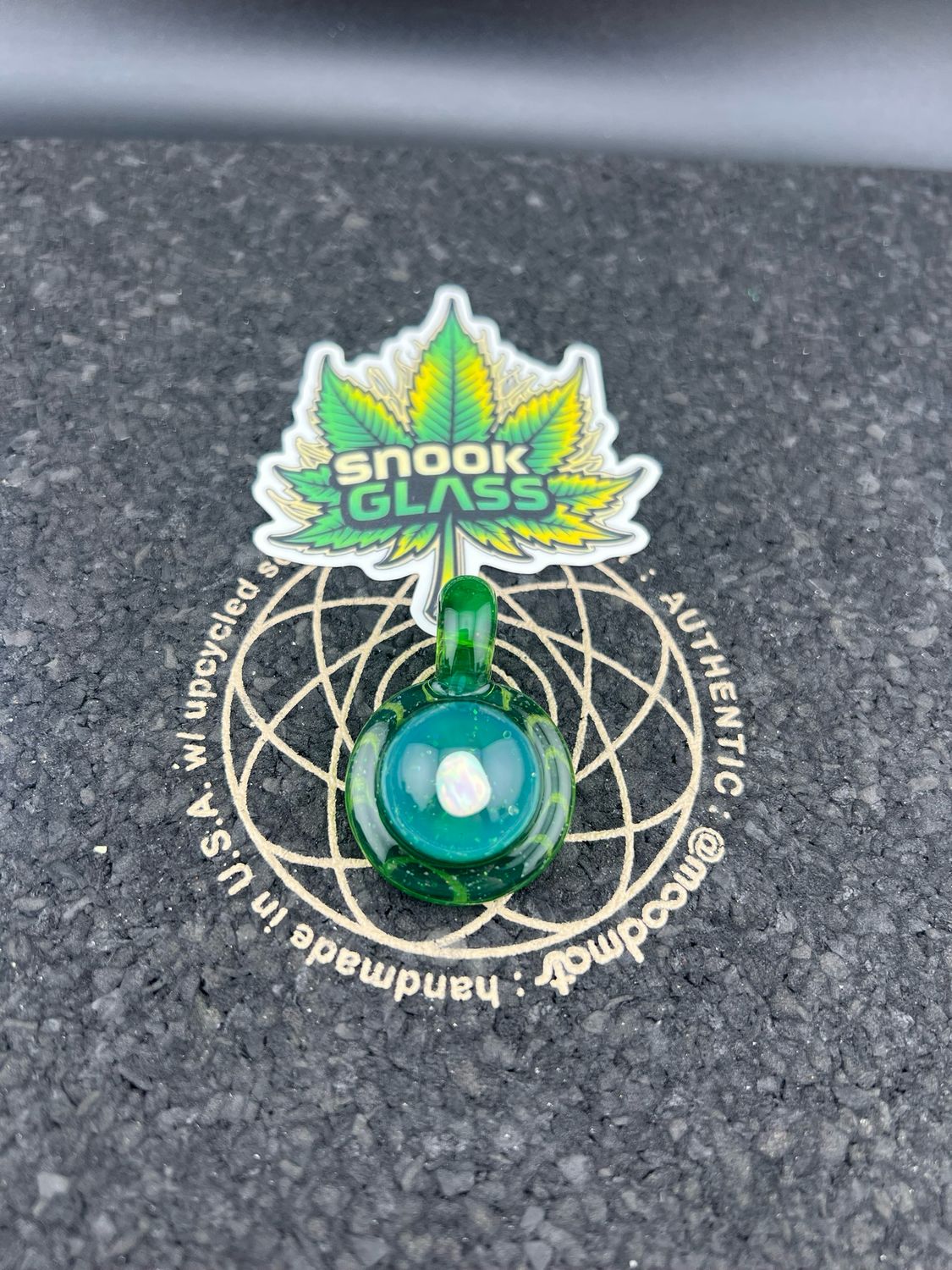 Plantphibian Crushed Opal XL Floating Opal Pendant