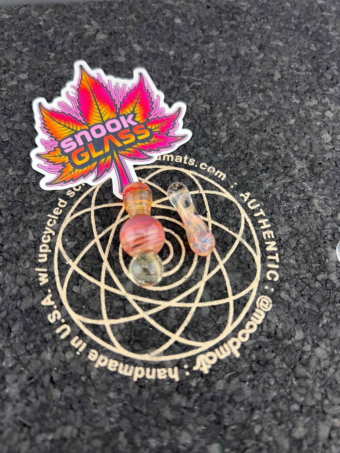 Snook Glass Control Tower Drip 💧 Tip Set (Persimmon/Clear)