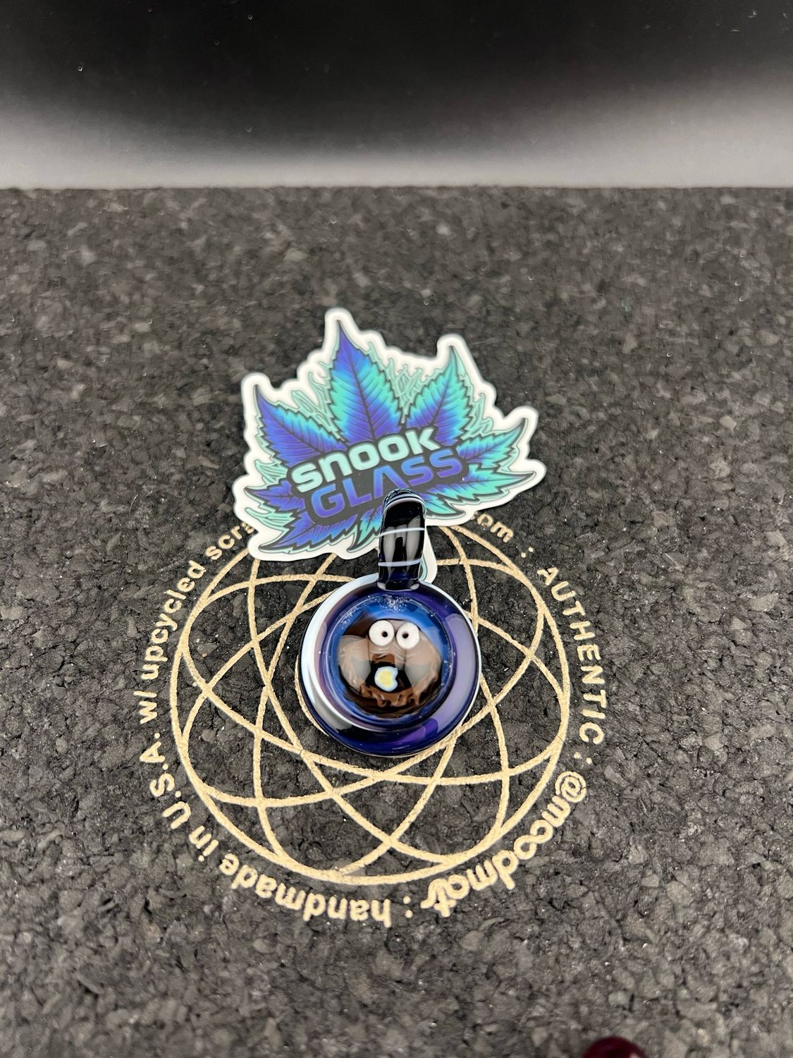 Snook Glass Cookie 🍪 Monster Pendant