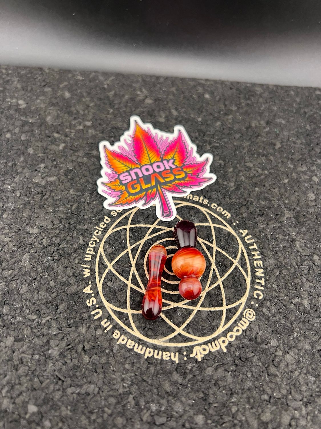 Snook Glass Control Tower Drip 💧 Tip Set (Persimmon)