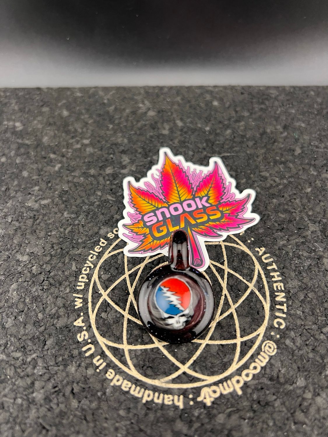 Snook Glass Grateful Dead Pendant