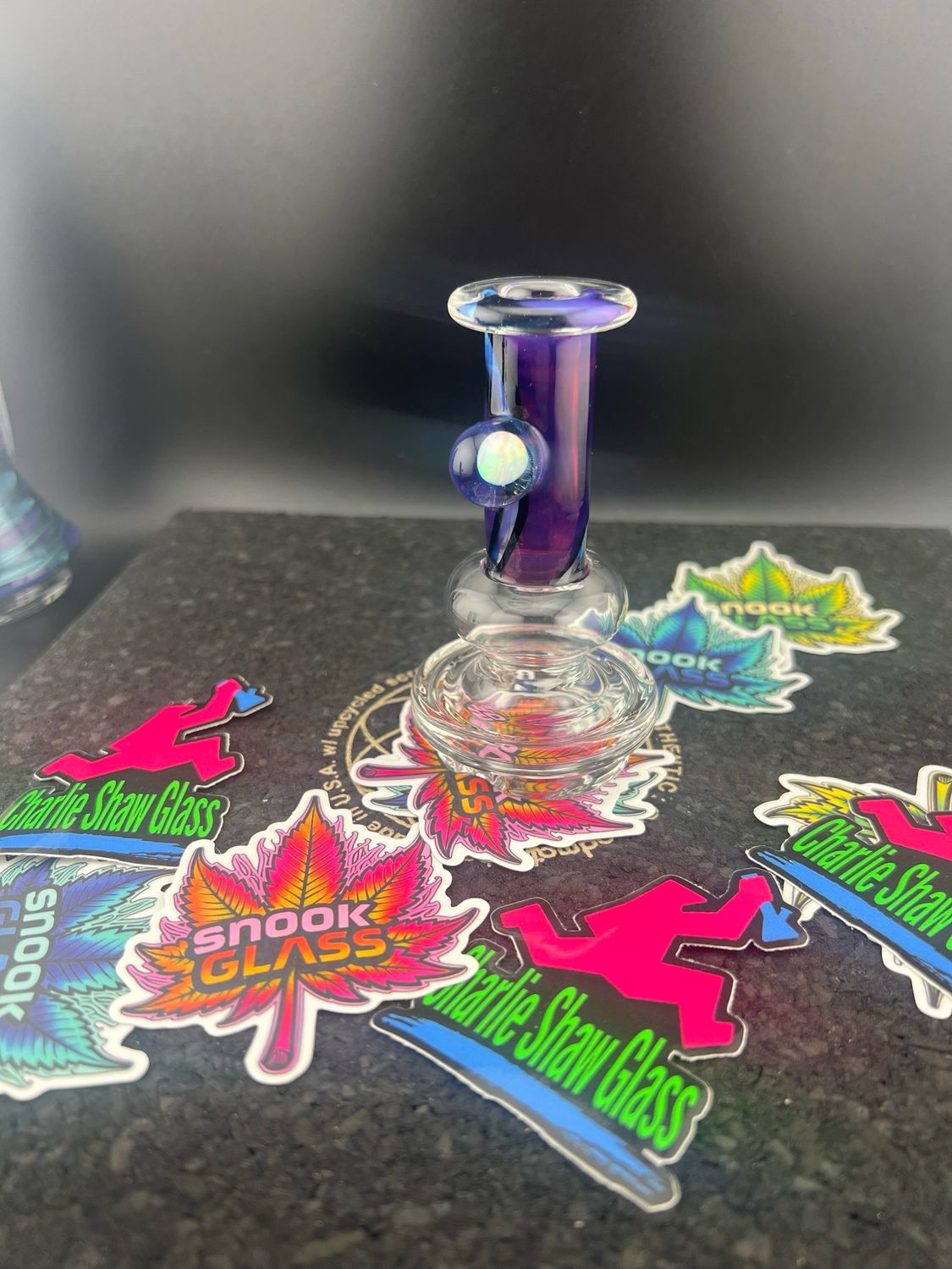 Snook Glass X Charlie Shaw Dry Puffco Attachment