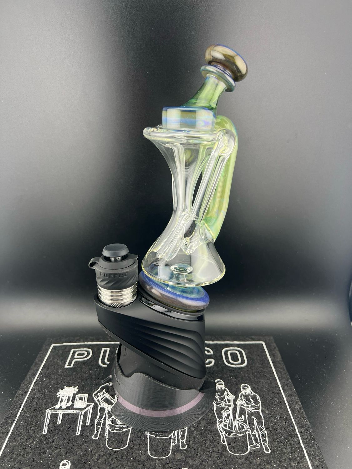 Sandalz Glass Puffco Vortex Chamber. Double Uptake Recycler
