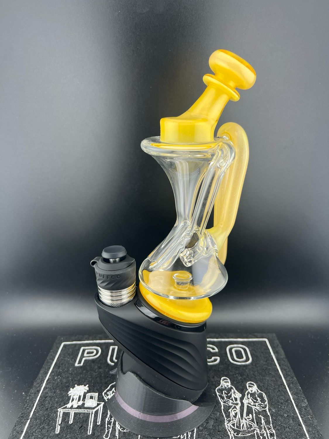 Sandalz Glass Puffco Vortex Chamber. Double Uptake Recycler