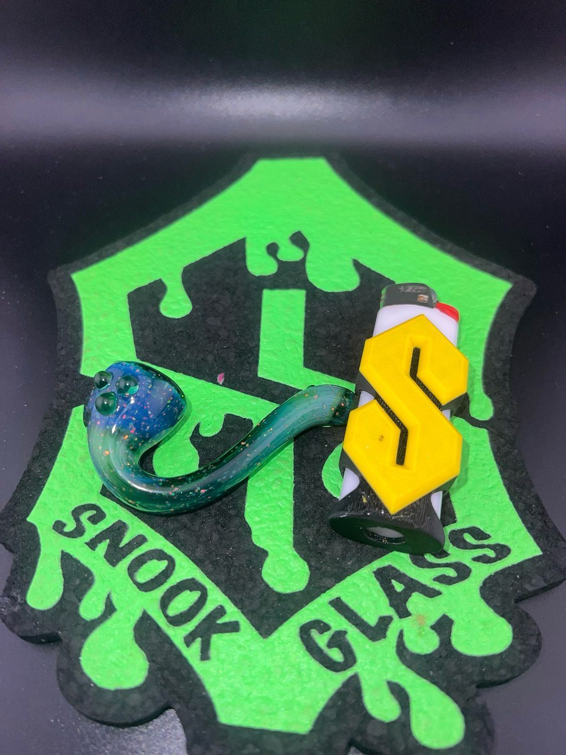 Experimental Green Crushed Opal Mini Sherlock