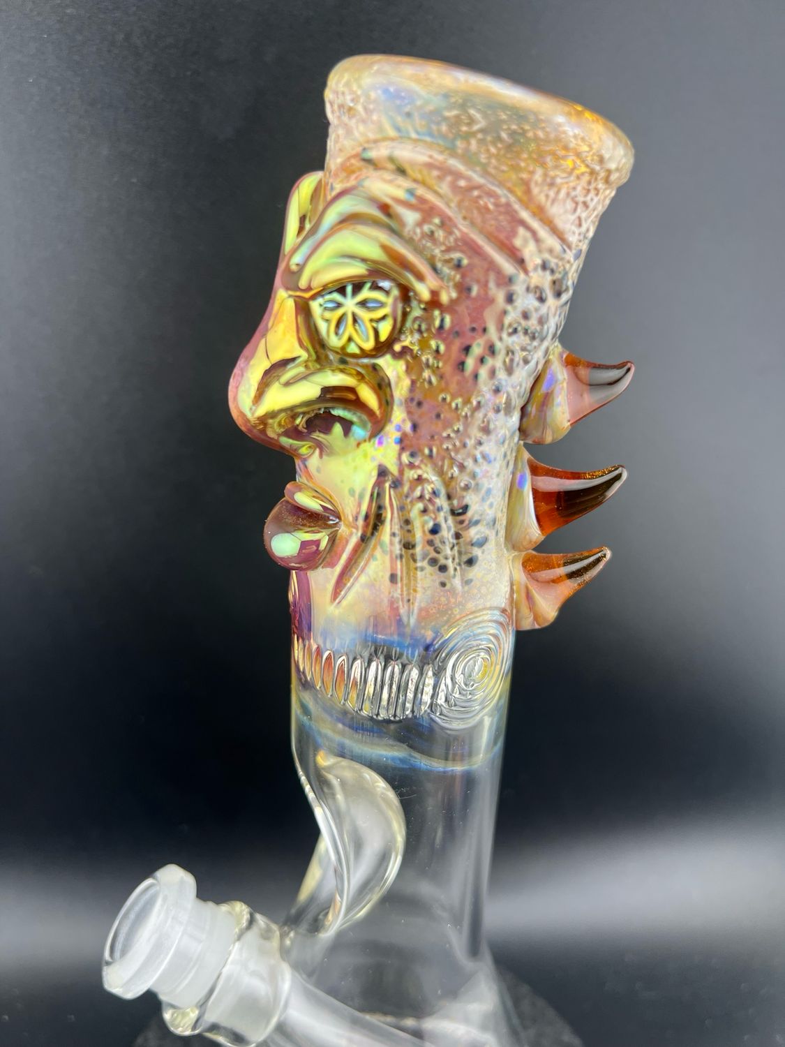 Eli Mazet Beaker With Removable 3 Hole Down Stem. **slide/banger not included.