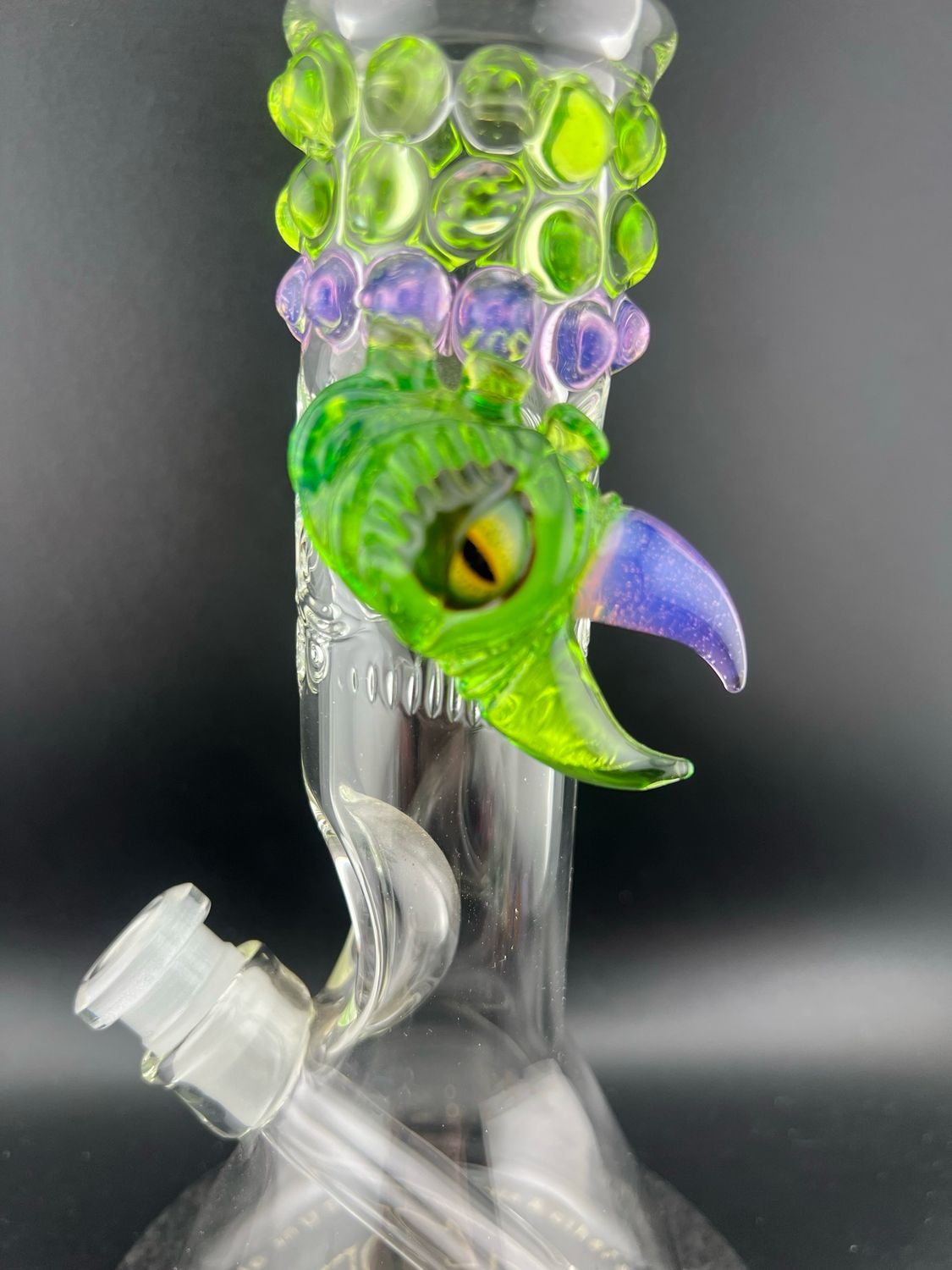 Eli Mazet Beaker With Removable 3 Hole Down Stem. **slide/banger not included.