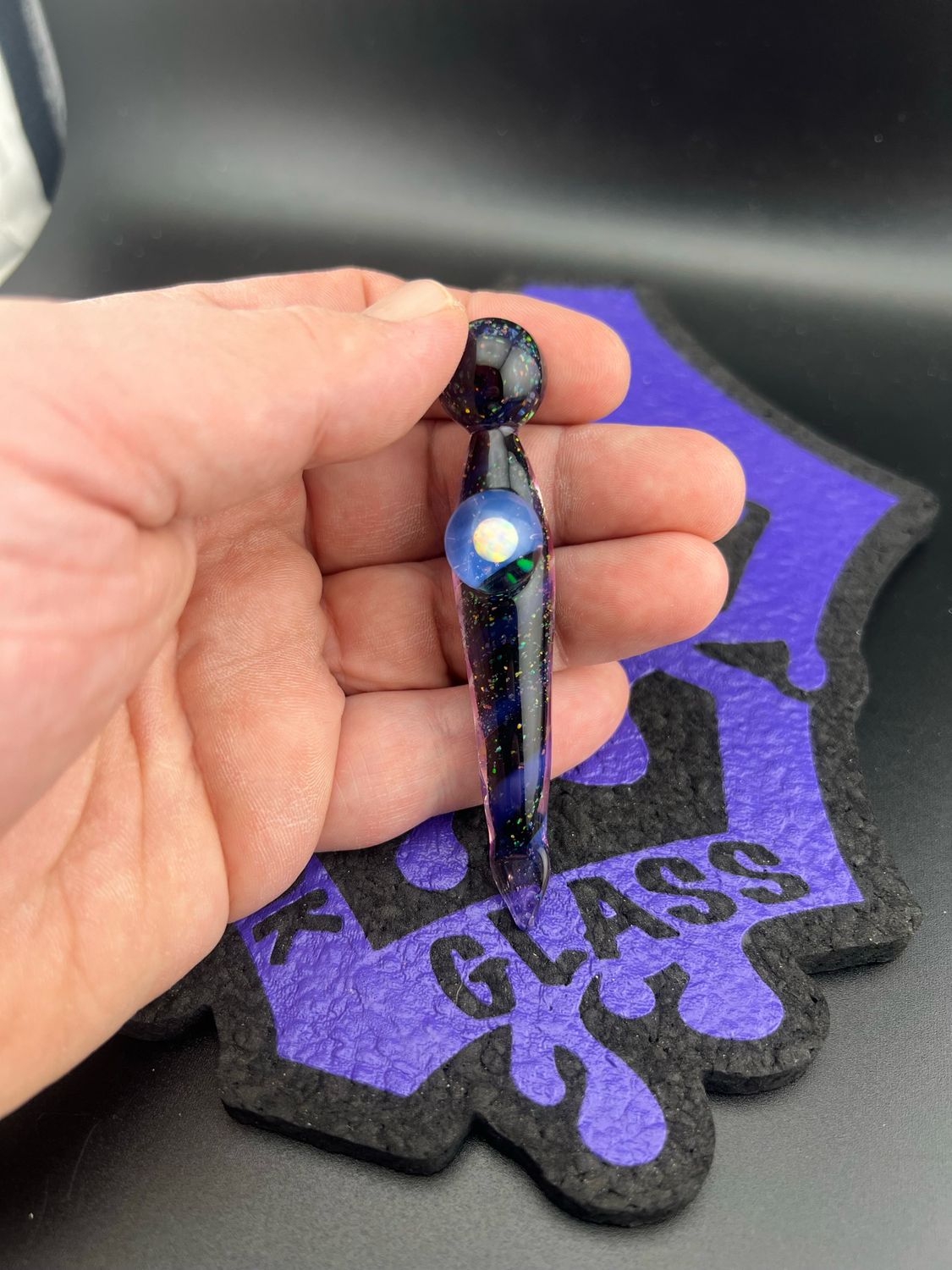 UV Crushed Opal Dab Tool With Opal Accent