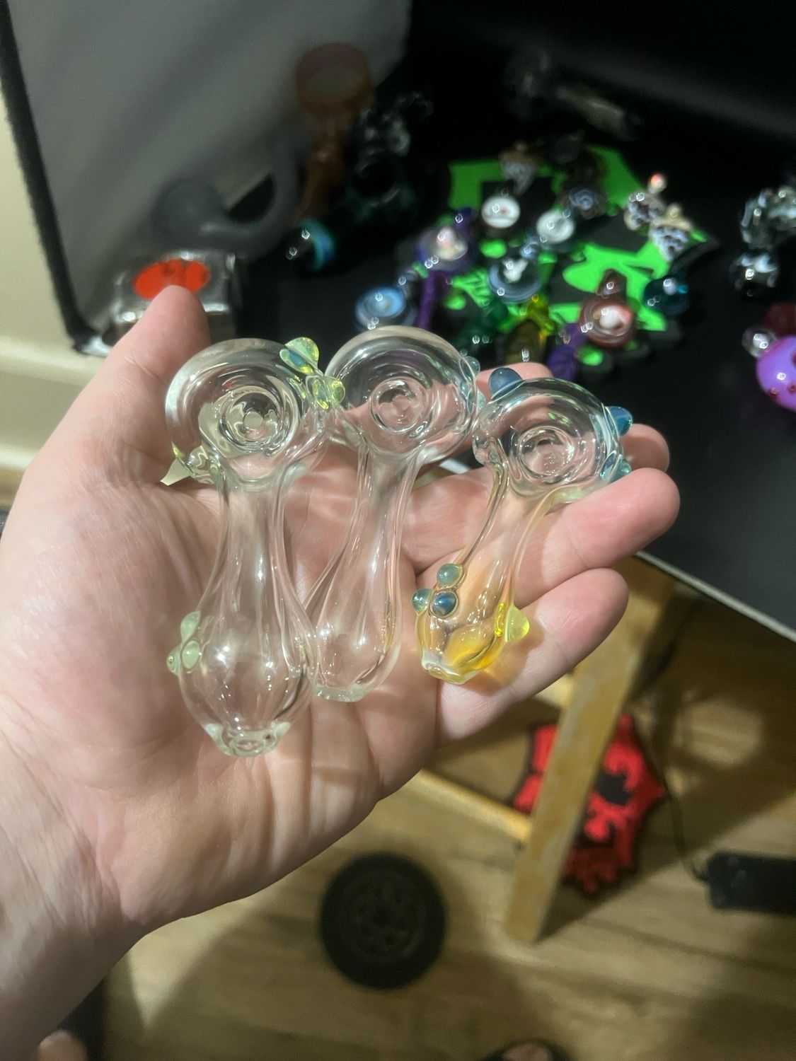 3 Clear Spoons