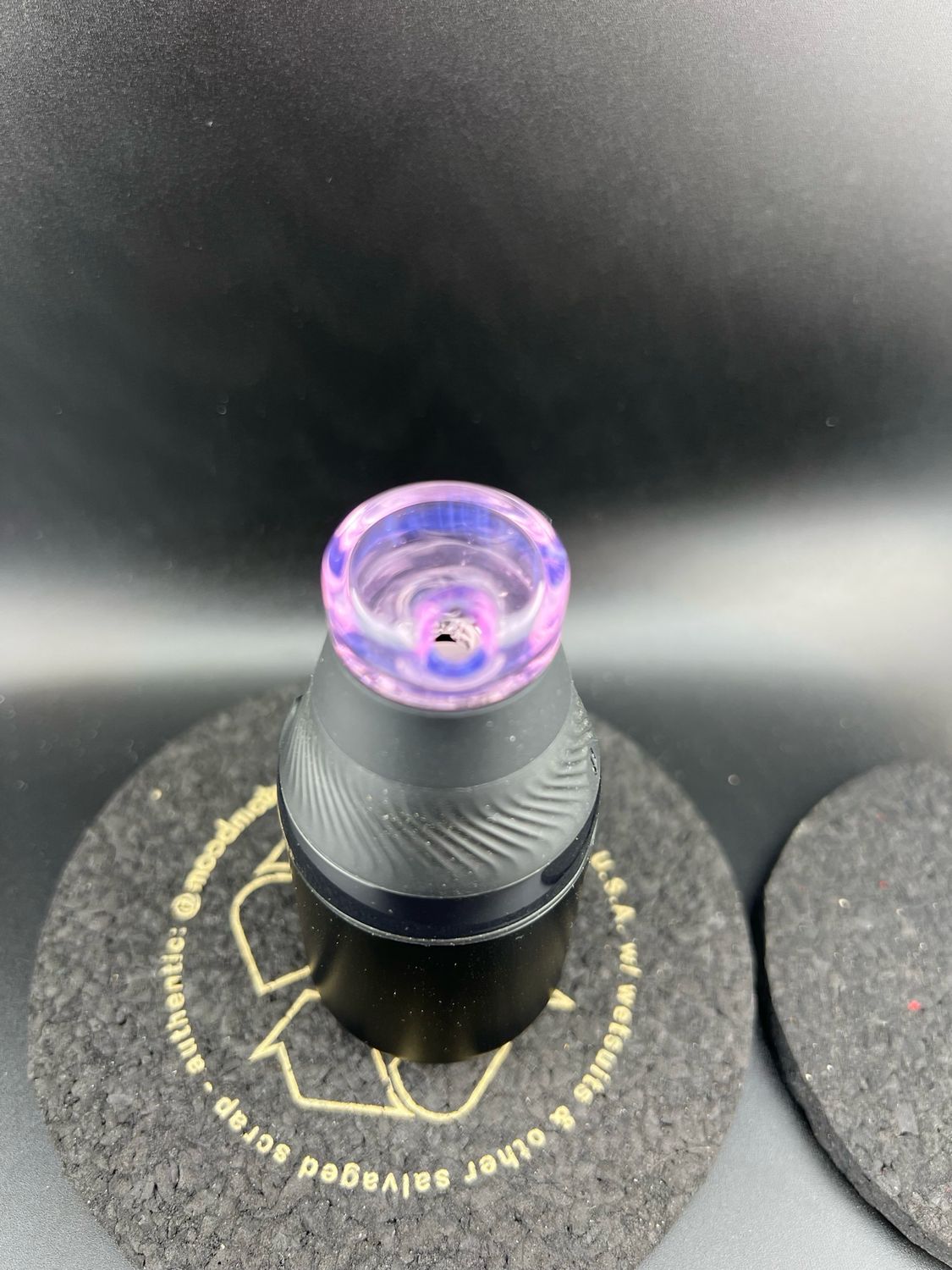 Sandalz Glass Puffco Core Mouthpiece. Zings Pearls/dual Airflow
