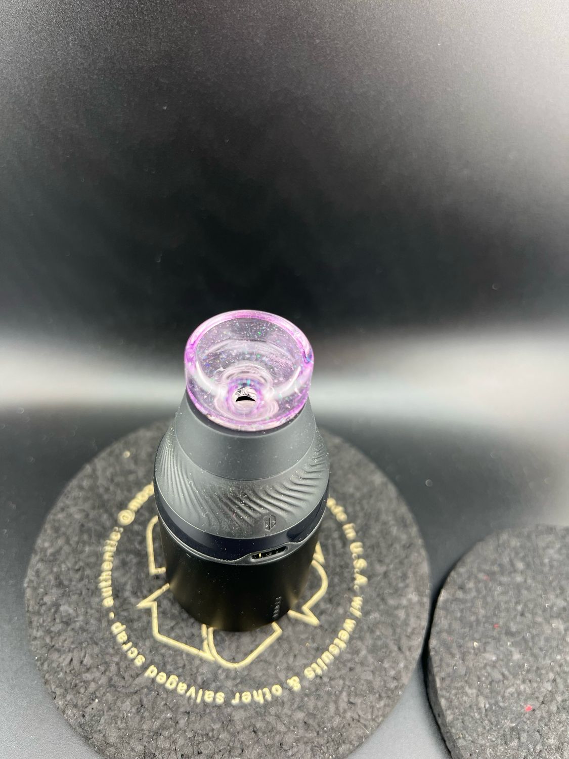 Sandalz Glass Puffco Core Mouthpiece. Zings Pearls/dual Airflow