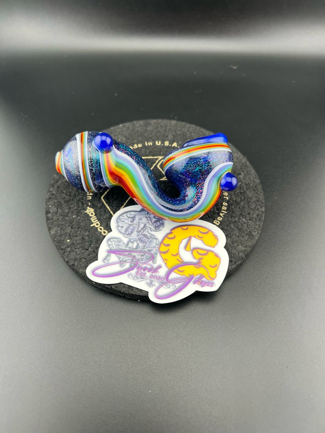 Snook Glass Dichroic Rainbow 🌈 Sherlock With Sonic Accents