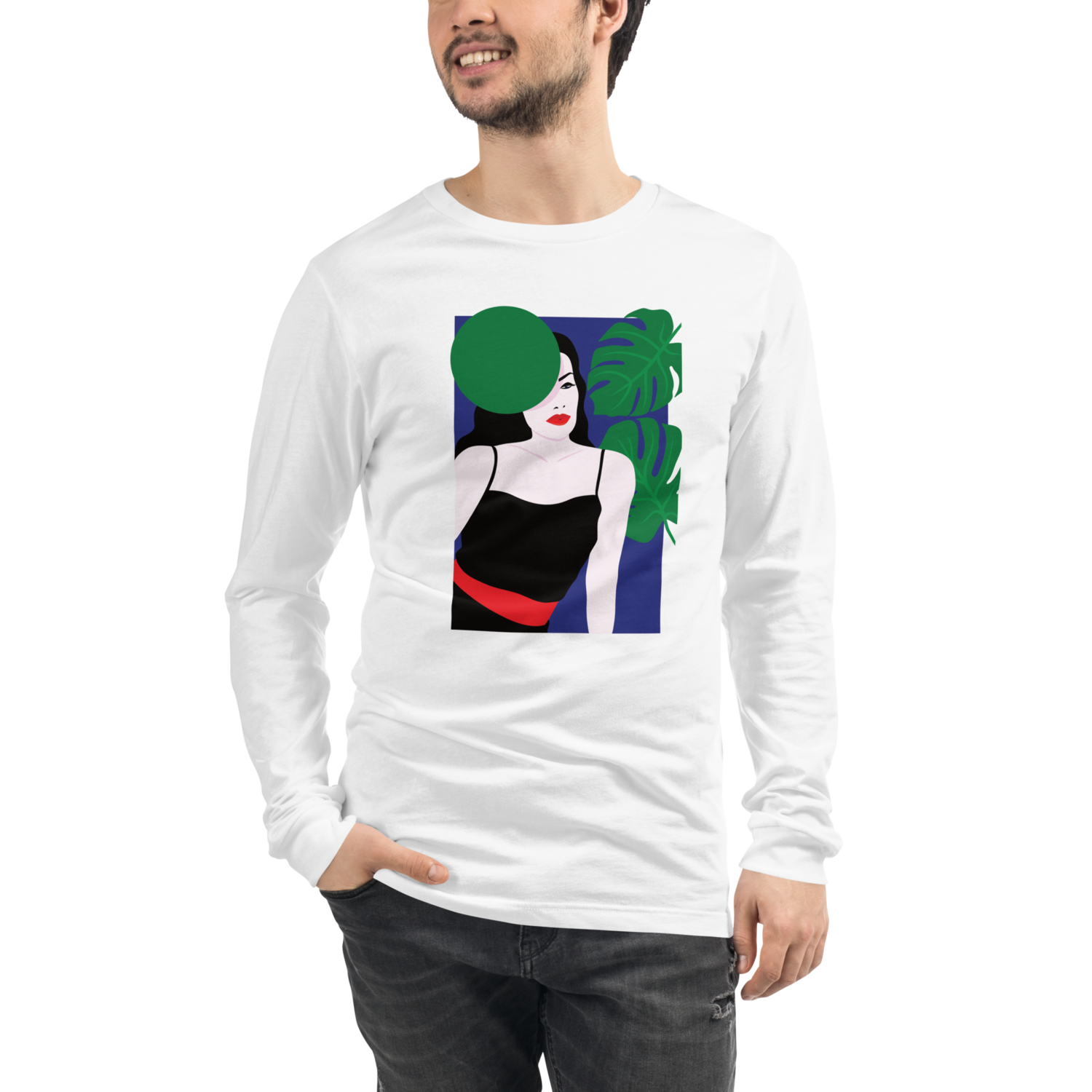 Unisex T-krekls ar garām piedurknēm