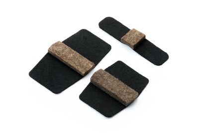 Stuhlgleiter Wrap-Around® Wollfilz Black