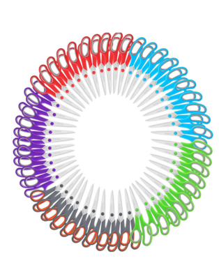 8" Multicolor Scissors