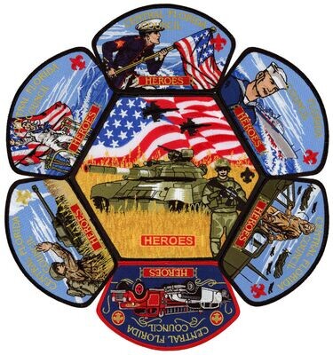 Central Florida Council Heroes Military CSP Patch Set​