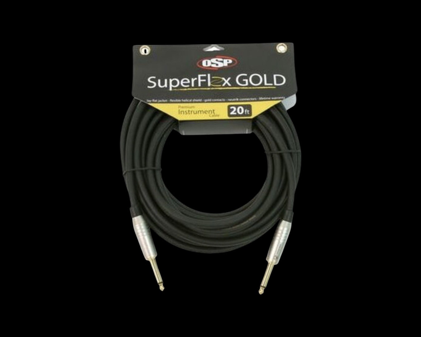 SuperFlex GOLD SFI-20SS Premium Instrument Cable 20' 