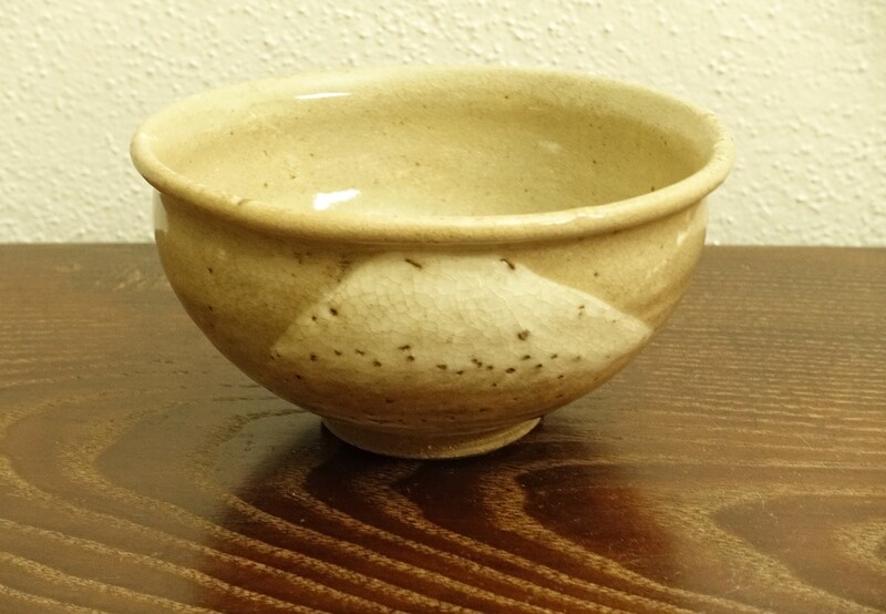 Kutani Ware Matcha Chawan by Bizan
