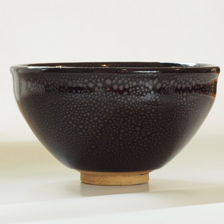 Black-glazed Tenmoku Style Matcha Tea Bowl