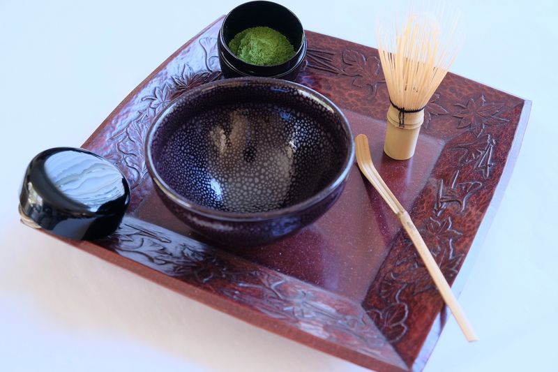 Black-glazed Tenmoku Style Matcha Tea Bowl