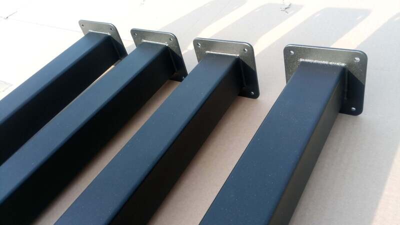 Square Pipe Table Legs | Metal Pipe Legs | N126