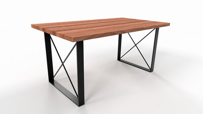 Quadratische Tischbeine in X-Form | N141