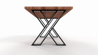 Tischbeine in X-Form | Tischgestell aus Metall | N213