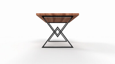 Tischfuß in X-Form | Industrielle Tischbeine | N215