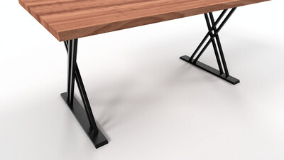Tischfuß in X-Form | Industrielle Tischbeine | N156