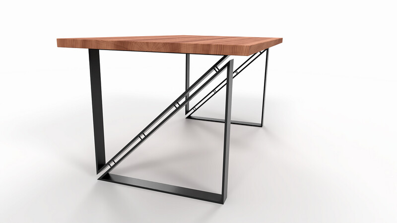 Square-shaped Table base | Industrial Table Legs | N218