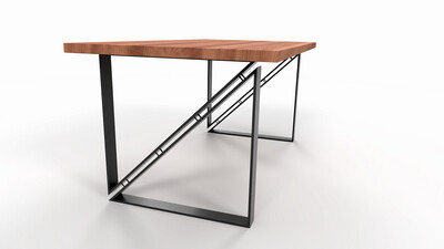 Square-shaped Table base | Industrial Table Legs | N218