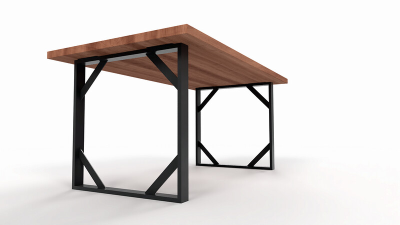 Square-shape Table base | Industrial Table Legs | N222