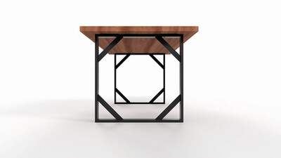 Quadratischer Tischfuß | Industrielle Tischbeine | N222