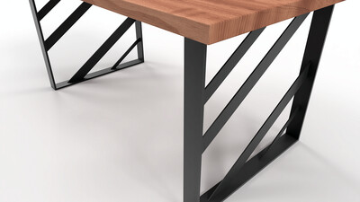Square Table Legs | Zebra Legs | Industrial Table Legs | N166