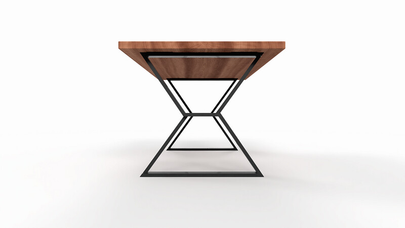 Trapezoidal Table Legs | Metal Table base | Kitchen Table Legs | N175